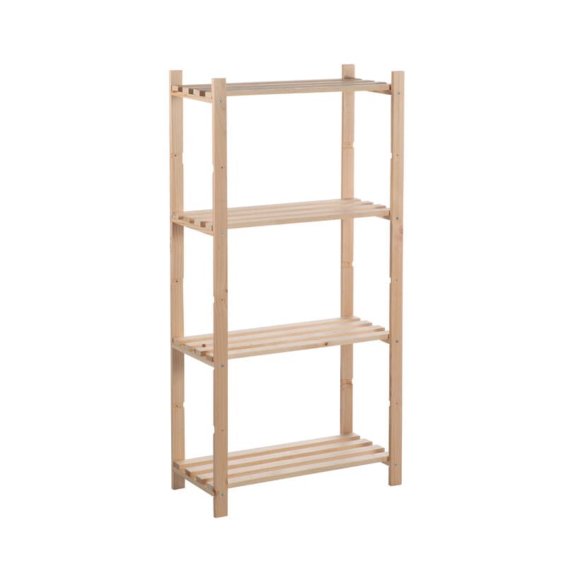 Scaffale in Pino Basico 4 Ripiani Cm 65 x 30 x 131 H - 2