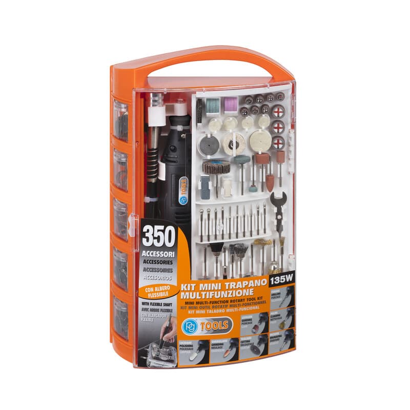 Poggi PG138W Minitrapano con 350 Accessori - 2