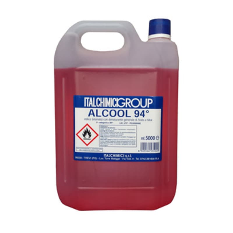 Alcool Denaturato 94 Certificato 5 l la Sovrana Italchimici 3 Pezzi - 2