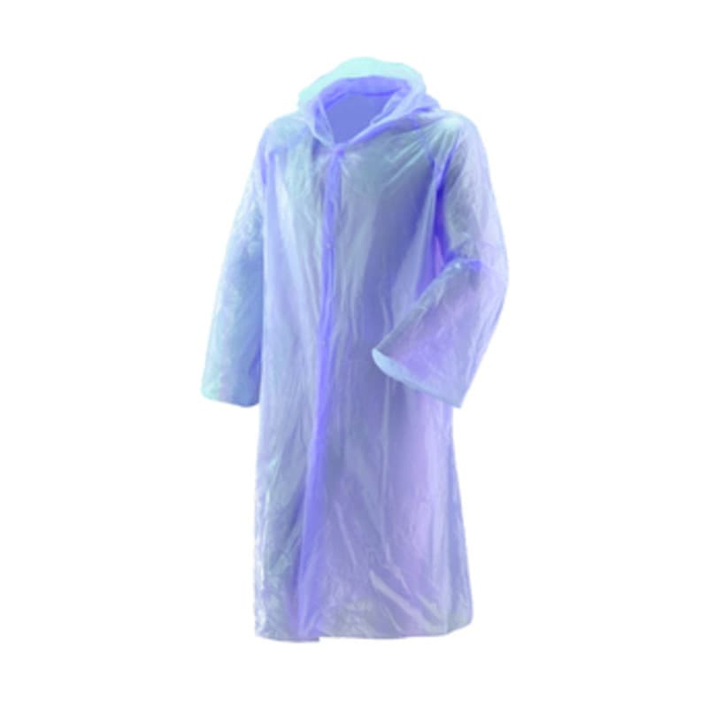 Impermeabile Tascabile 100 Politene Uomo 10 Pezzi - 2