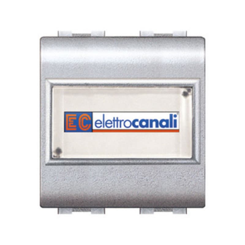 Life 4025 Tec Pulsante con Portanome Argento Sat 6 Pezzi - 2