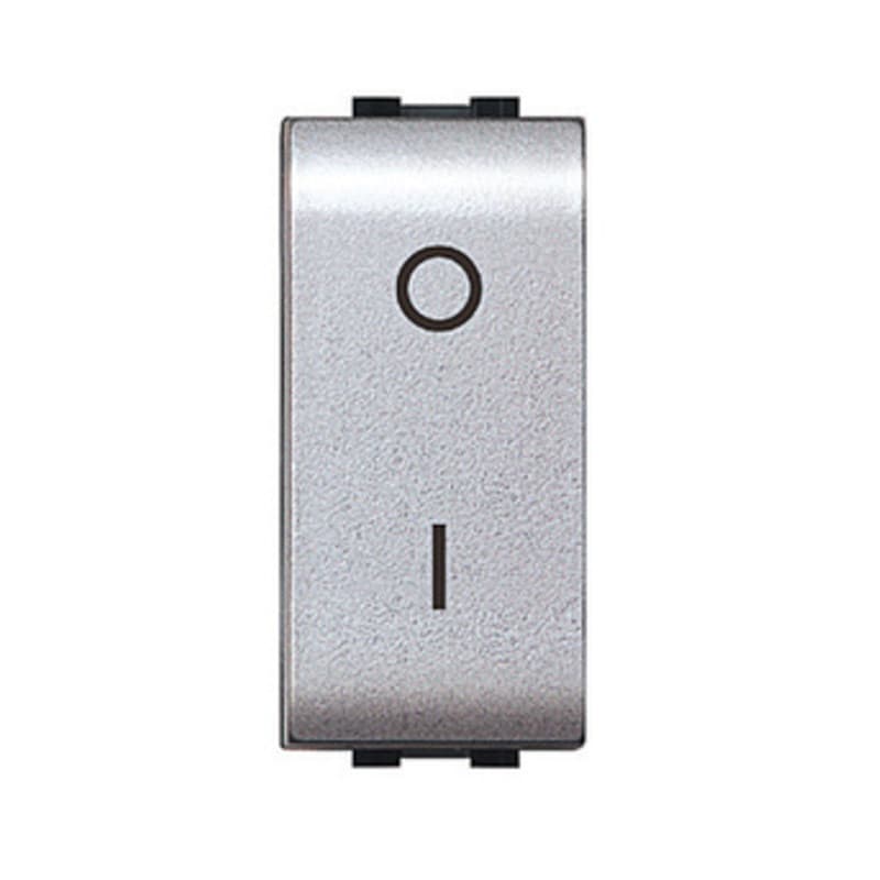 Interruttore Bipolare Argento Satin Life 4009 Tec 12 Pezzi - 2