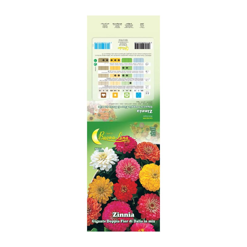 Semi Garden Zinnia Gigante 10 Pezzi - 2