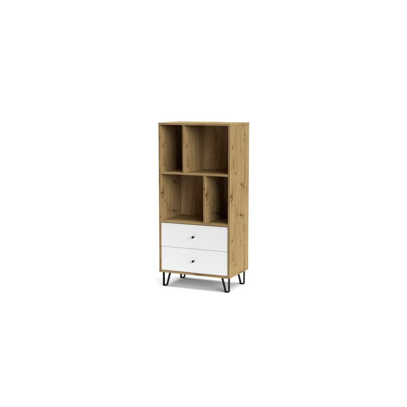 Mobile Bollo 2C BO7 Cm 63 x 40 x 135 Rov.artisan Bianc - 2