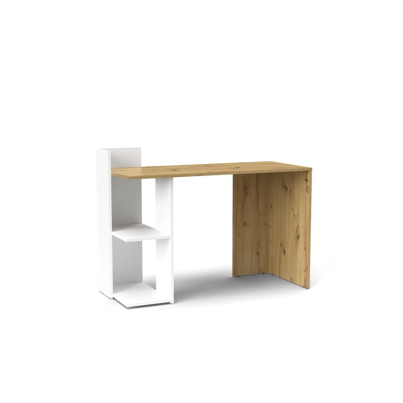 Scrivania Paco PC1 Cm 120 x 51 x 87 Rov.artisan Bianco - 2