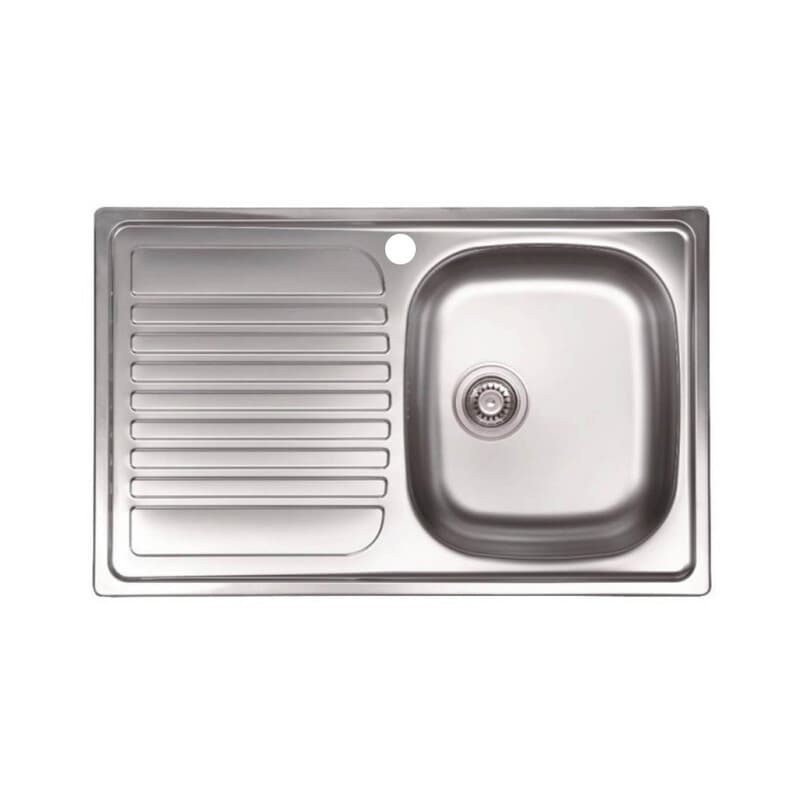 Kit Lavello Eco Incasso 79 x 50 1 Vasca Gocciolatoio SX Piletta 3,5 - 2