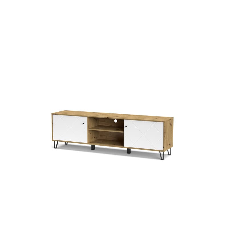 Portatv Bollo BO2 Cm 183 x 40 x 55 Rov.artisan Bianco - 2