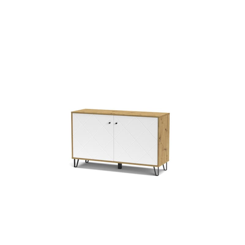 Mobile Bollo 2A BO4 Cm 123 x 40 x 75 Rov.artisan Bianc - 2
