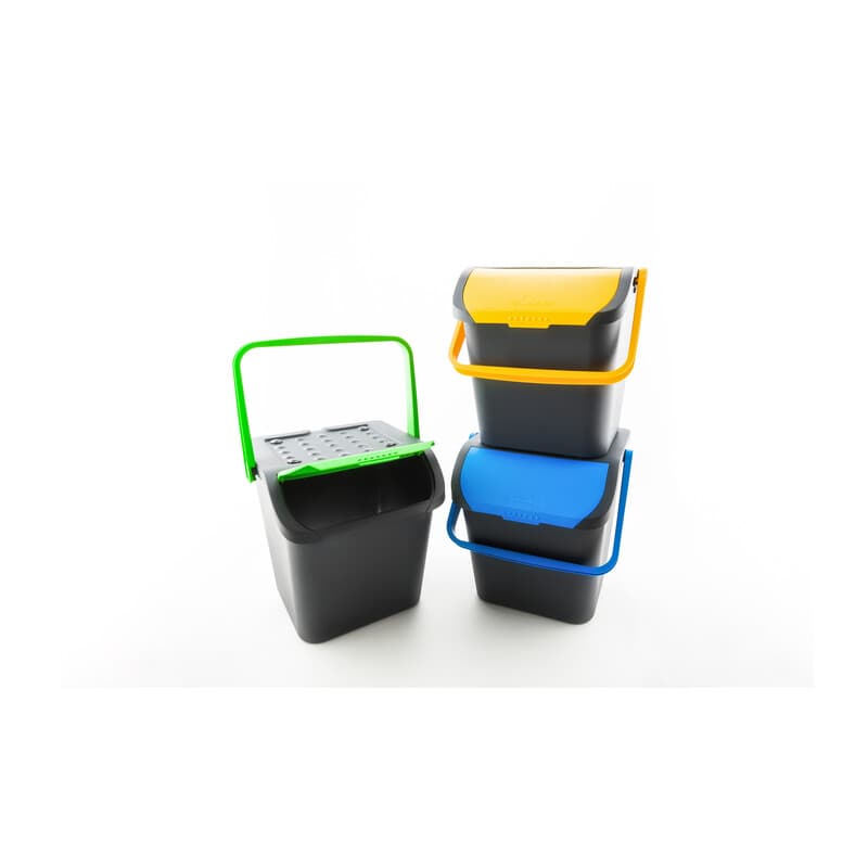 Pattumiera 28 l Ecologic Sovrapponibile Kit 3 Pezzi - 2