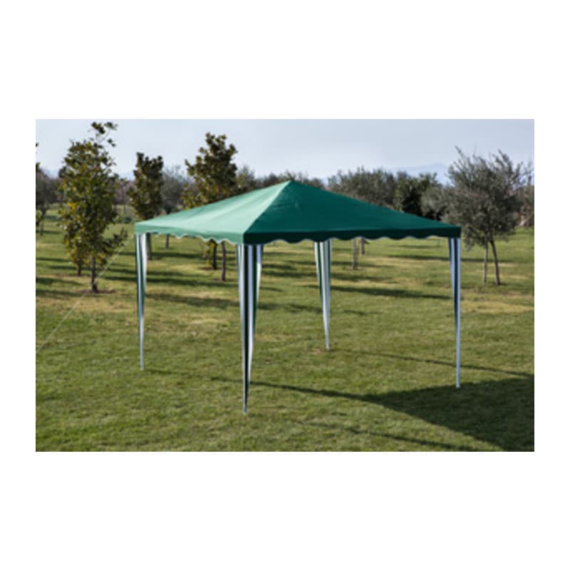 Gazebo in Acciaio e Poliestere 200 x 200 cm Verde i Giardini del Re - 2