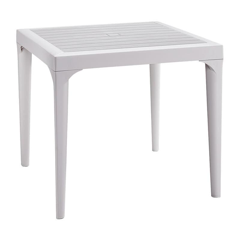 Tavolo Resina Malmo 80 x 80XH74 Cm Bianco - 2