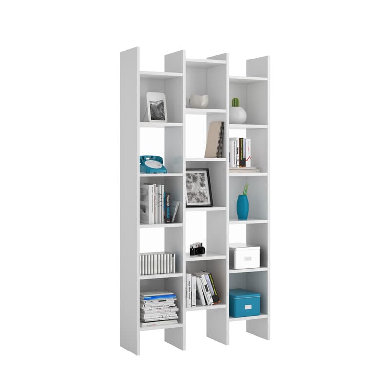 Kit Libreria Italian 96 x 25XH192 Cm Bianco - 2