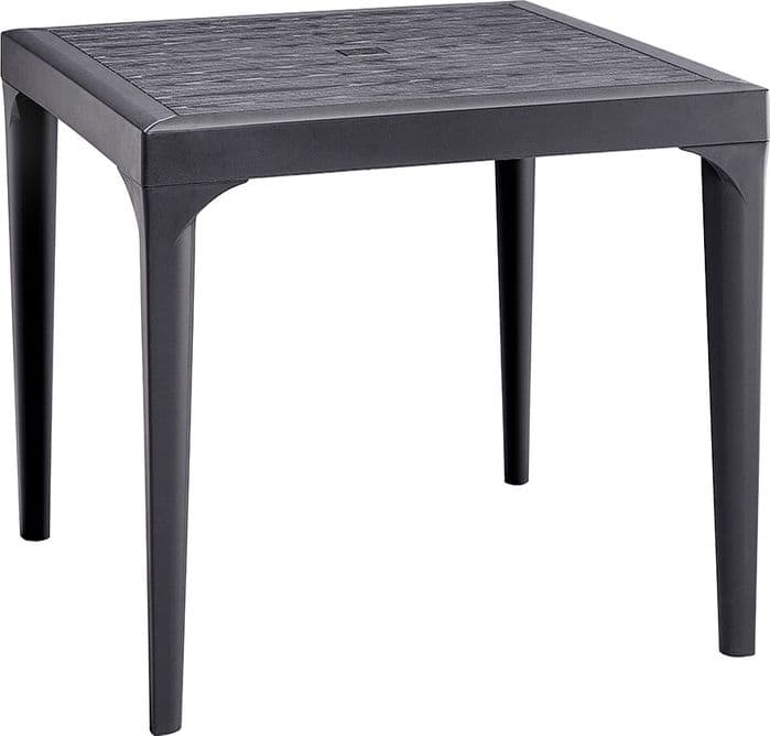 Tavolo Resina Malmo 80 x 80XH74 Cm Antracite – Idroweb