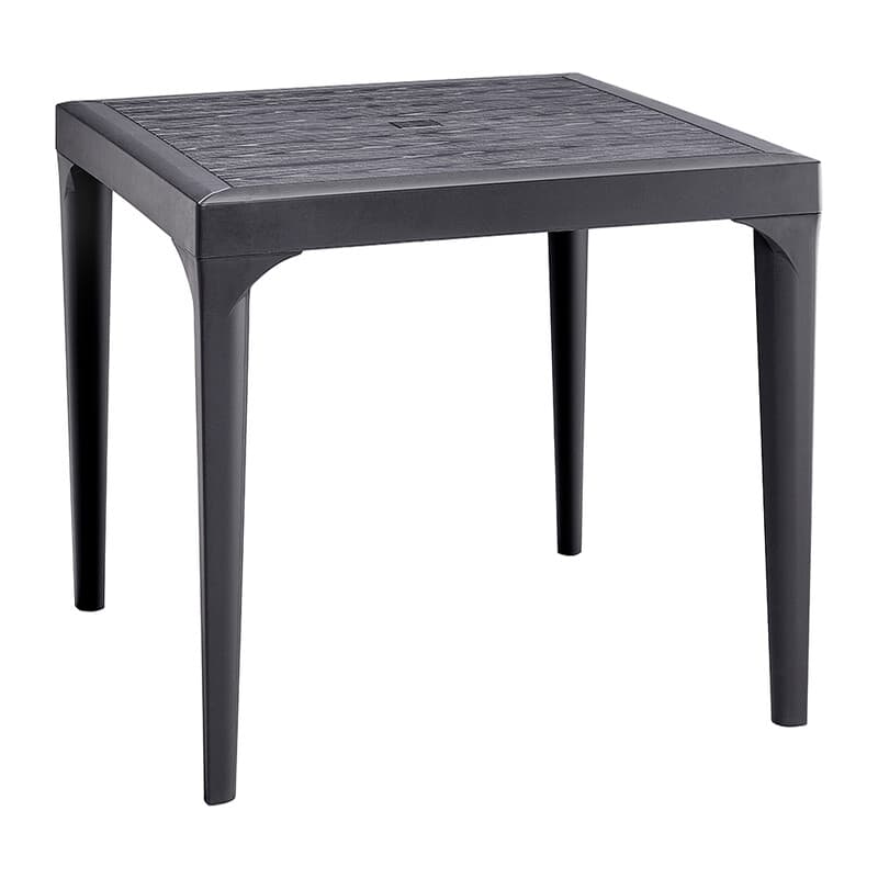 Tavolo Resina Malmo 80 x 80XH74 Cm Antracite - 2