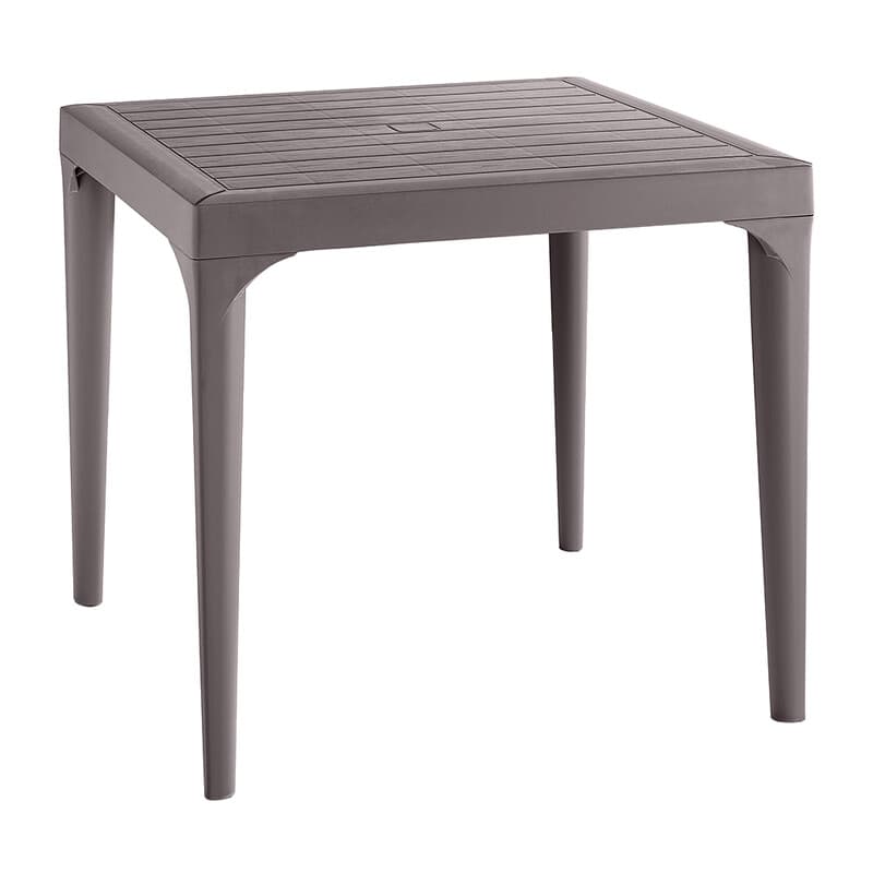 Tavolo Resina Malmo 80 x 80XH74 Cm Tortora - 2
