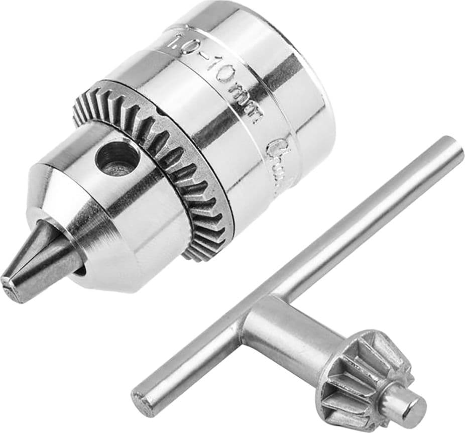 MANDRINO CON CHIAVE mm 10 - attacco F.3/8 x 24  - GRAPHITE - 2