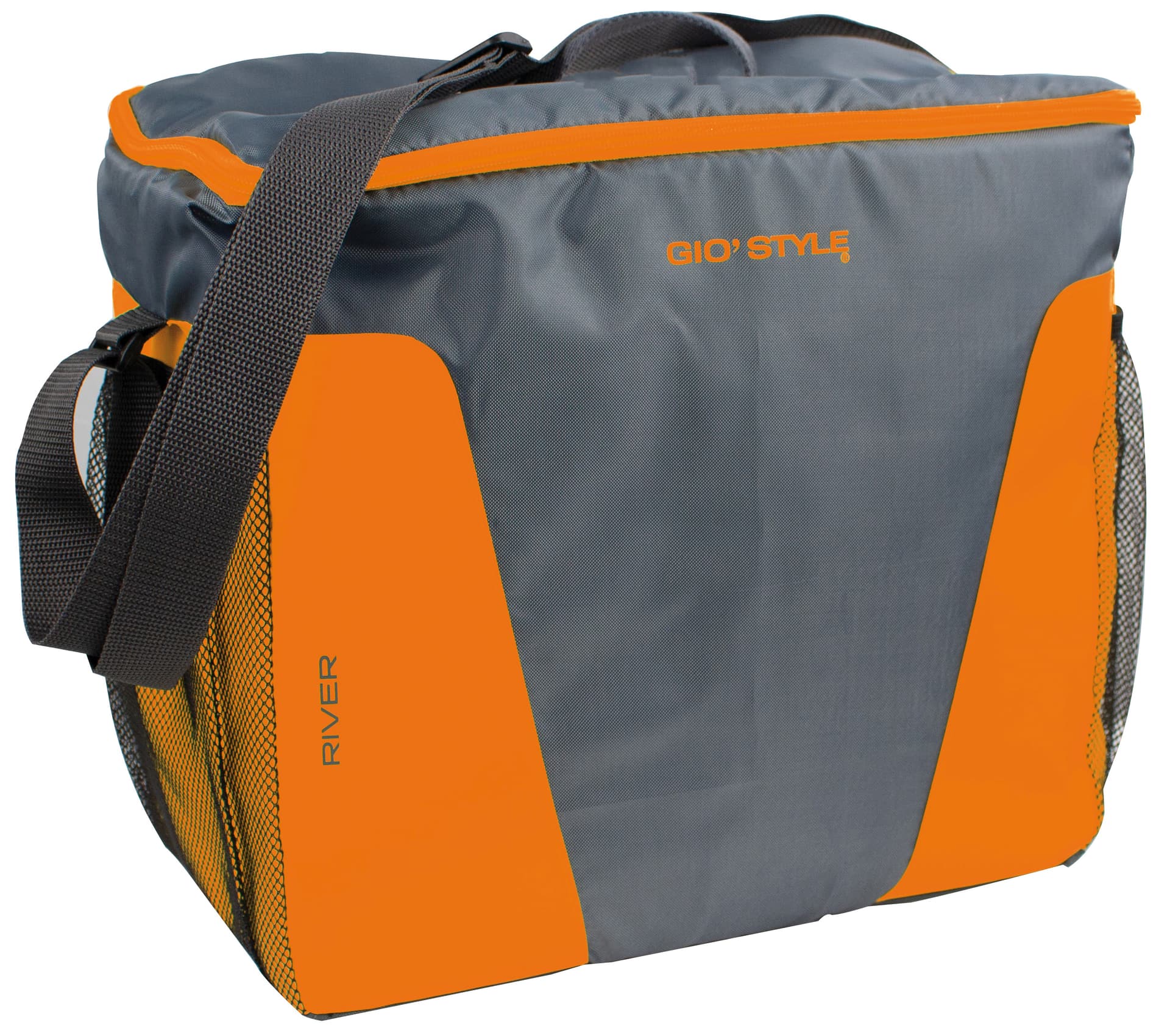 Borsa Termica River Messenger L 21 cm 35 x 19X33 H Colore Grigio Arancio - 2