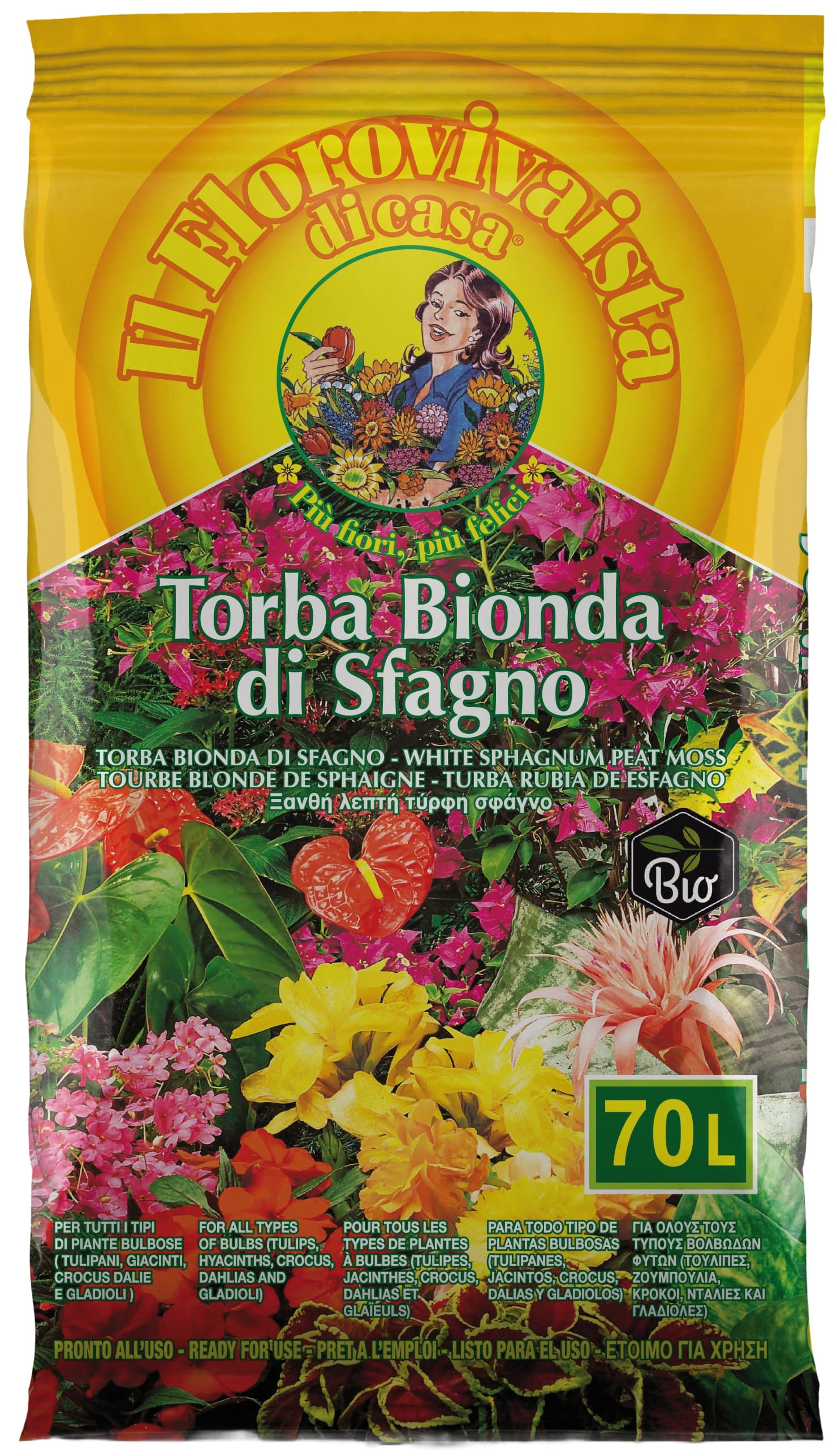 Torba Bionda di Sfagno Il Florovivaista L 70 - 2