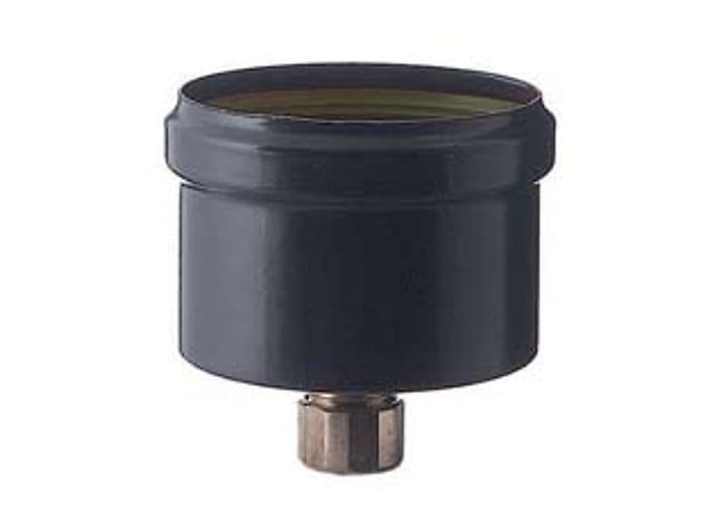 Tappo Scarico Condensa per Stufe a Pellet Nero Opaco Ø 8 mm Cm, 1,2 mm Save