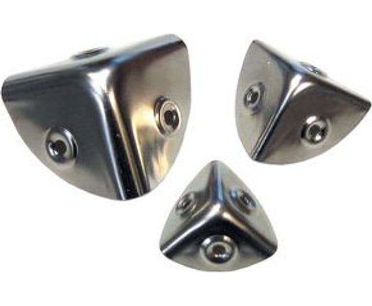 Bl Angoli per Bauli e Casse Acc Nich 30 mm 6,0 Blister 4 Pezzi - 2
