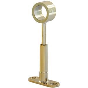 Reggitubo Centrale Tondo Regol Ø 30 mm Ottonato 6 Pezzi - 2