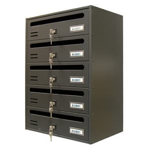 Cassetta Postale Alubox Cubo R 5 38,5 x 25 x 53 Gr Ghisa - 2