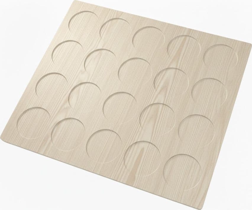 Tappo Copriforo Adesivo Ø 13 mm Frassino 500 Pezzi - 2