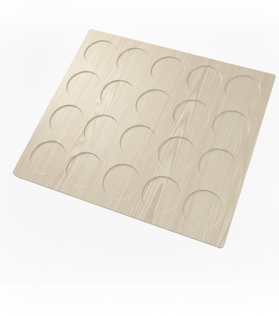 Tappo Copriforo Adesivo Ø 13 mm Frassino 500 Pezzi - 2
