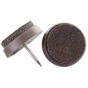 Sc Sottosedia Feltro e Chiodo 22 mm Marrone * 5 Confezioni da 8 Pezzi - 2