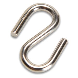 Catena Ø 2,4 mm Acciaio Nichelato 2,0 Centinaia Gancio a S - 2