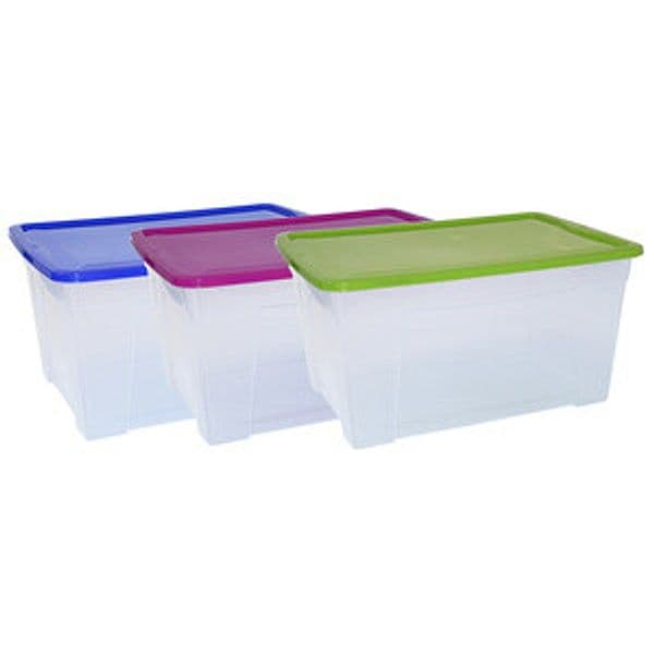 Contenitore Space Box con Coperchio 56 x 39,5XH29CM M Home 4 Pezzi - 2