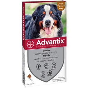 Bayer Advantix Spot On 4 Pipette Cani 40 60 kg - 2