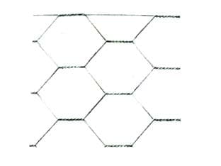 Rete Tripla Torsione Zincata Maglia 51 6 Filo Ø 1,1 mm Est. 100 Cmh. 1 - 2