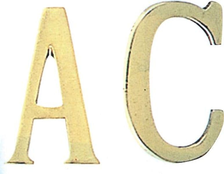 Bl Lettera D in Ottone 75 mm 6,0 Blister - 2