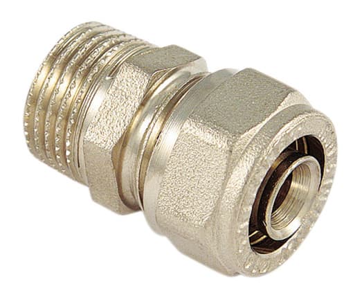 Raccordo Diritto M.16 x ½ per Multistrato Tiemme 10 Pezzi - 2