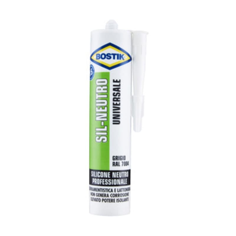 Bostik Sil Neutro Universale 300 ml Grigio 12 Pezzi - 2
