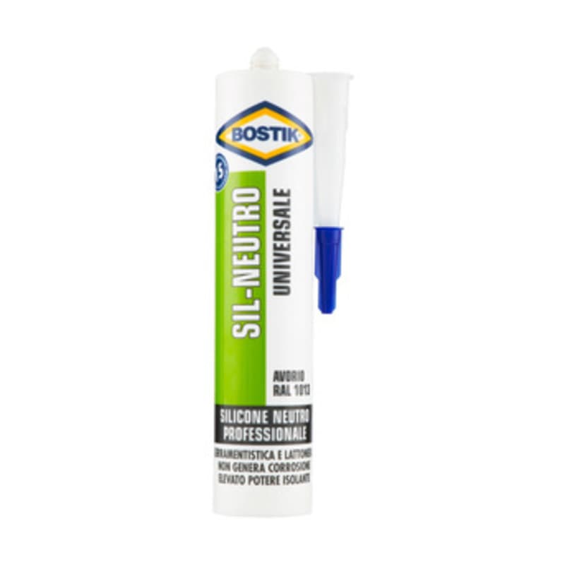 Bostik Sil Neutro Universale 300 ml Avorio 12 Pezzi - 2