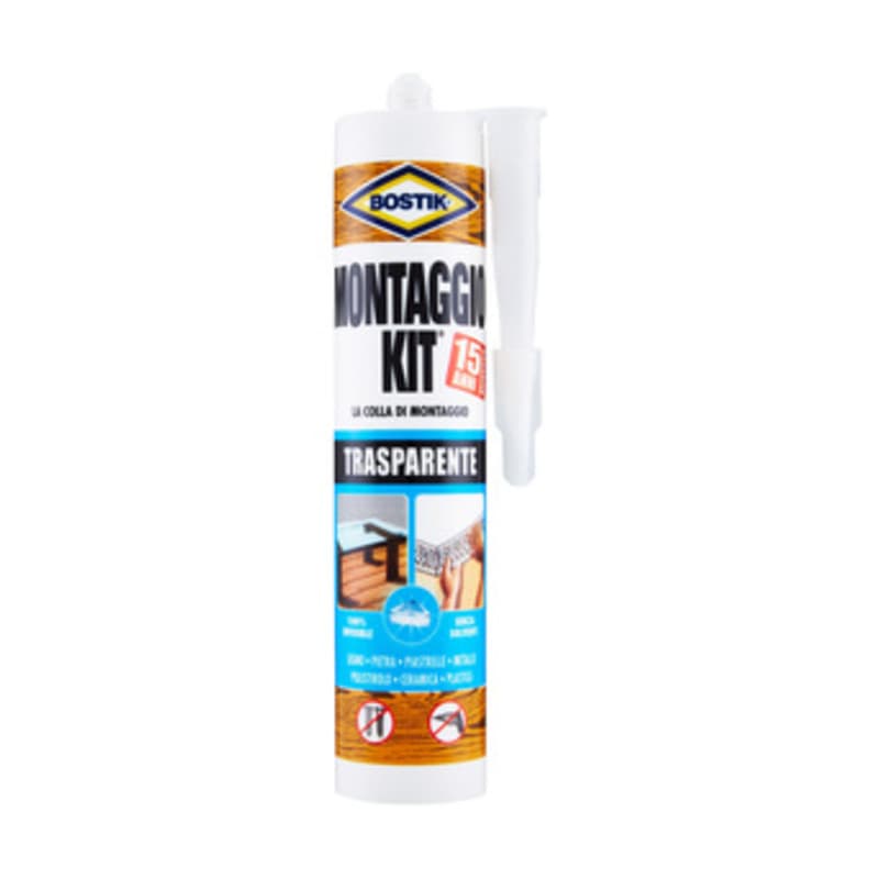 Kit Trasparente 310 g Cartuc Bostik Montaggio - 2