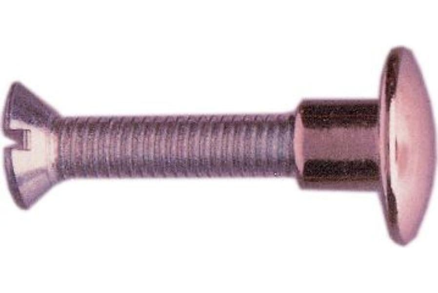 Sc Viti per Sedia 30 mm Ottone Nichelato 5 Confezioni da 12 Pezzi - 2