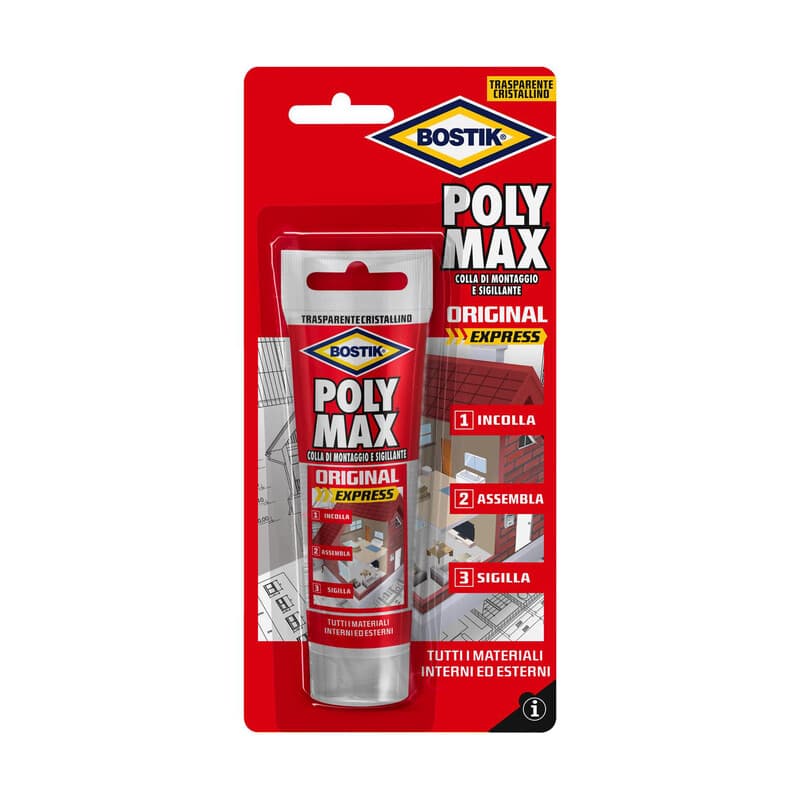 Bostik Polymax Cristal Express 75 g Blister 12 Pezzi - 2