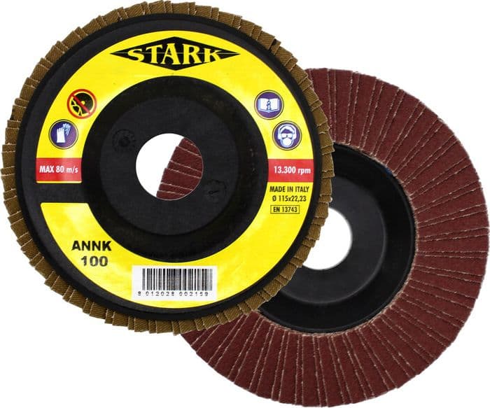Stark Disco Abrasivo Lamellare Ø 115 mm Gr 120 Ima 10 Pezzi - 2