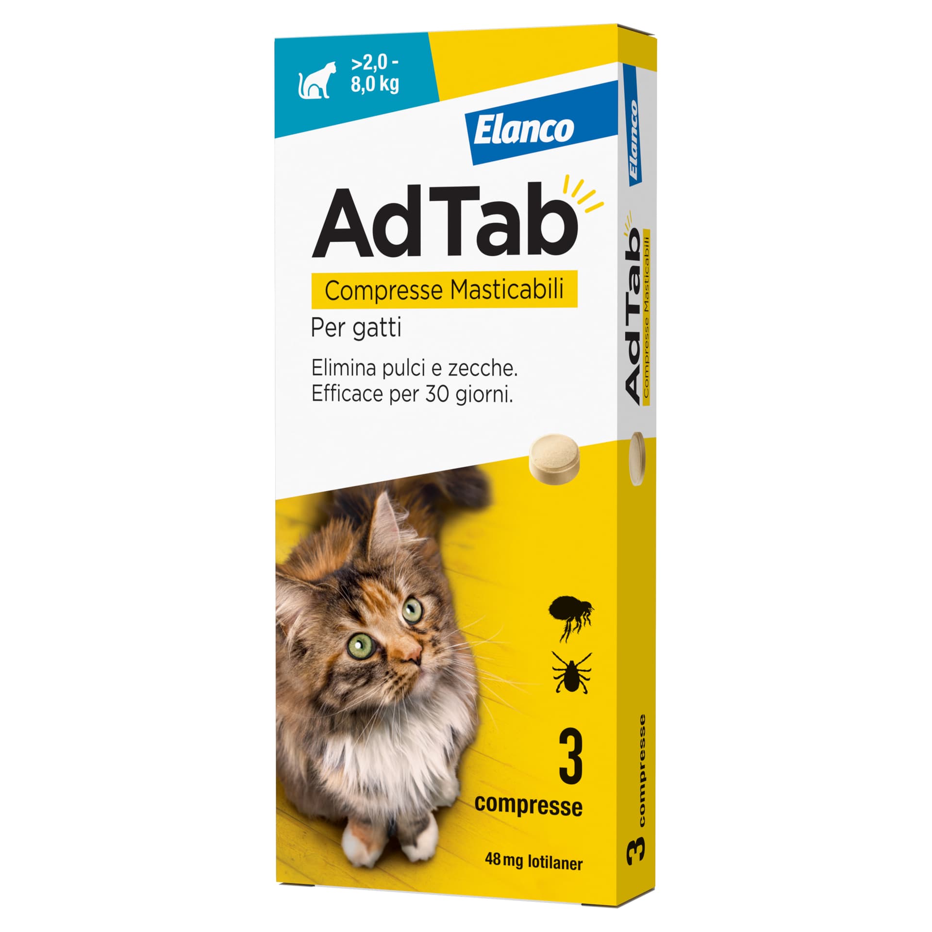 Adtab Compresse Masticabili per Gatti 2,0 8,0 kg - 2