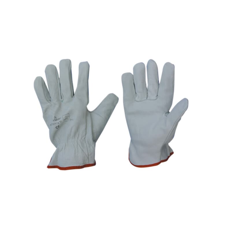 Guanti da Lavoro Bovino Tutto Fiore Bianco Taglia 9 Pl 6 Pezzi - 2