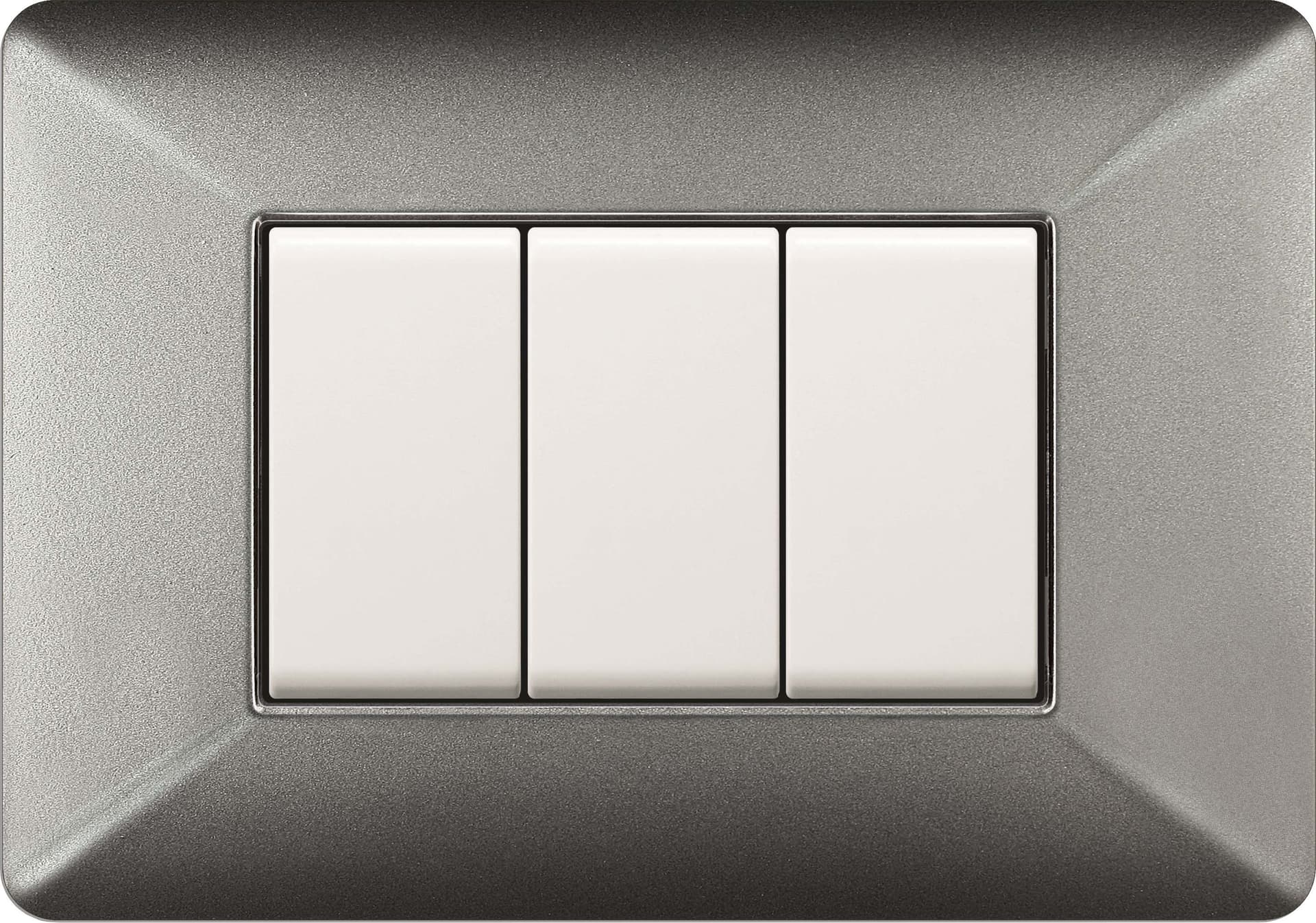Placca Easy Matix Alluminio Notte 3P 10 Pezzi - 2