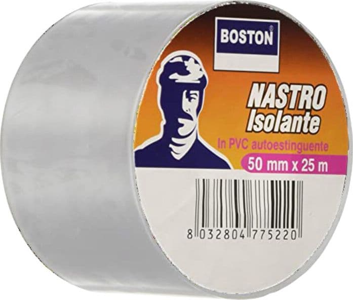 Nastro Isolante Bianco 50MMX25M Boston 3 Pezzi - 2