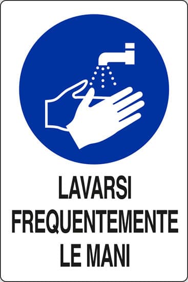 Targa 20 x 30 Lavarsi Frequentemente le Mani 10 Pezzi - 2