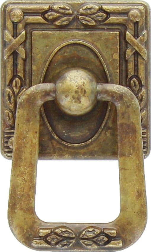 Maniglia Zama 12060 33 x 55 mm Ottone Anticato* 25 Pezzi - 2