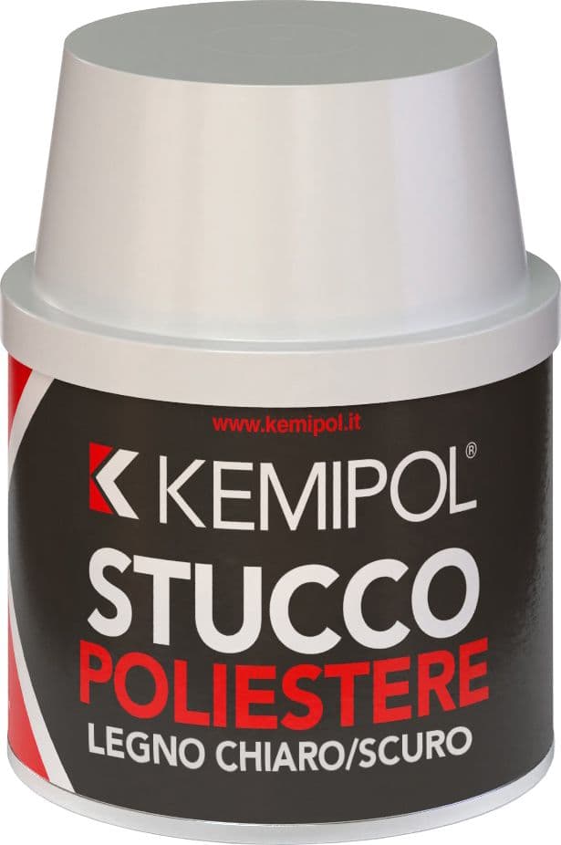 Stucco Poliestere per Legno Chiaro Scuro 150 ml 12 Pezzi - 2