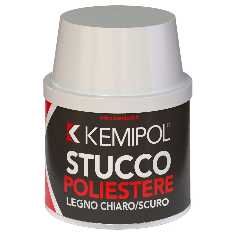 Stucco Poliestere per Legno Chiaro Scuro 150 ml 12 Pezzi - 2