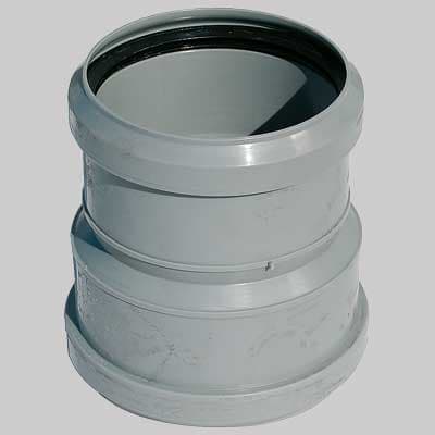 Manicotto Due Bicchieri Collegamento PVC Ø 100 F PP Ø 110 F Made in Italy - 2